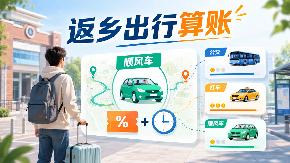 放假返乡别只会打车:我用 9 块钱换回 1 小时睡眠
