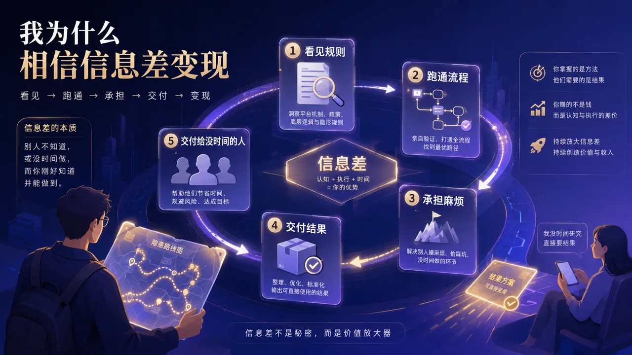 我为什么相信信息差变现